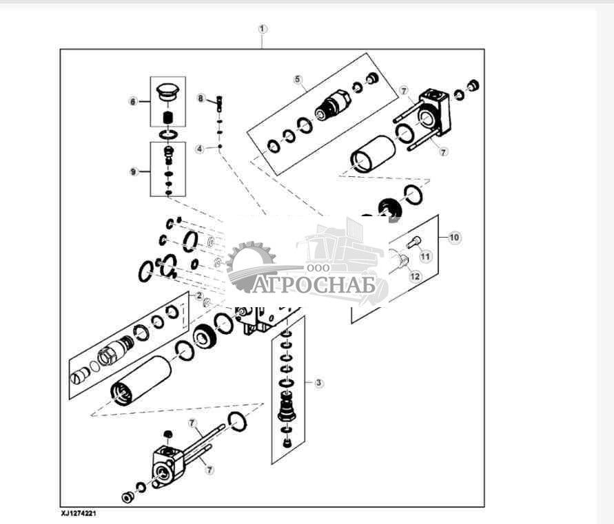 Loader Control Valve, Bucket Section, Z-Bar 